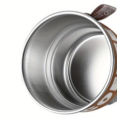 304 Stainless Steel Mini Coffee Cup 400ml with Lid