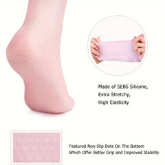 Men's Silicone Gel Moisturizing Socks Anti Slip High Elastic Foot Care