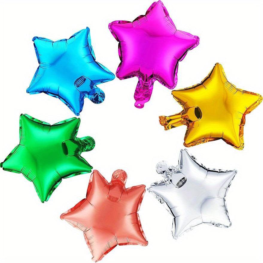 60pcs Star Balloons 25 4cm Mixed Colors for Gender Reveal Wedding Party