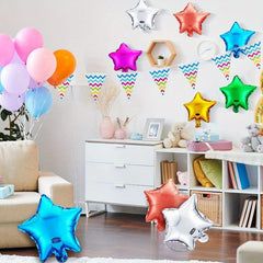 60pcs Star Balloons 25 4cm Mixed Colors for Gender Reveal Wedding Party