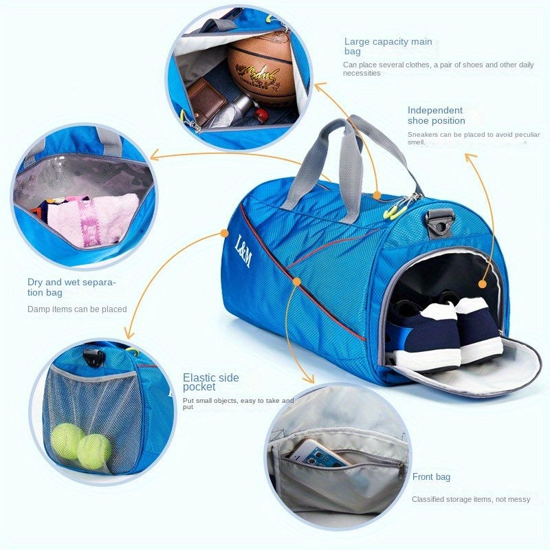 Dry & Wet Separation Sports Fitness Bag for Men and Women