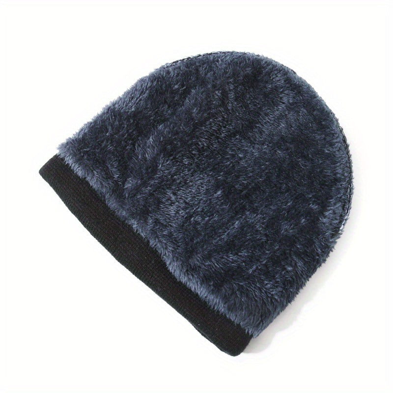 Winter Knitted Hat with Ear Protection for Outdoor Activities