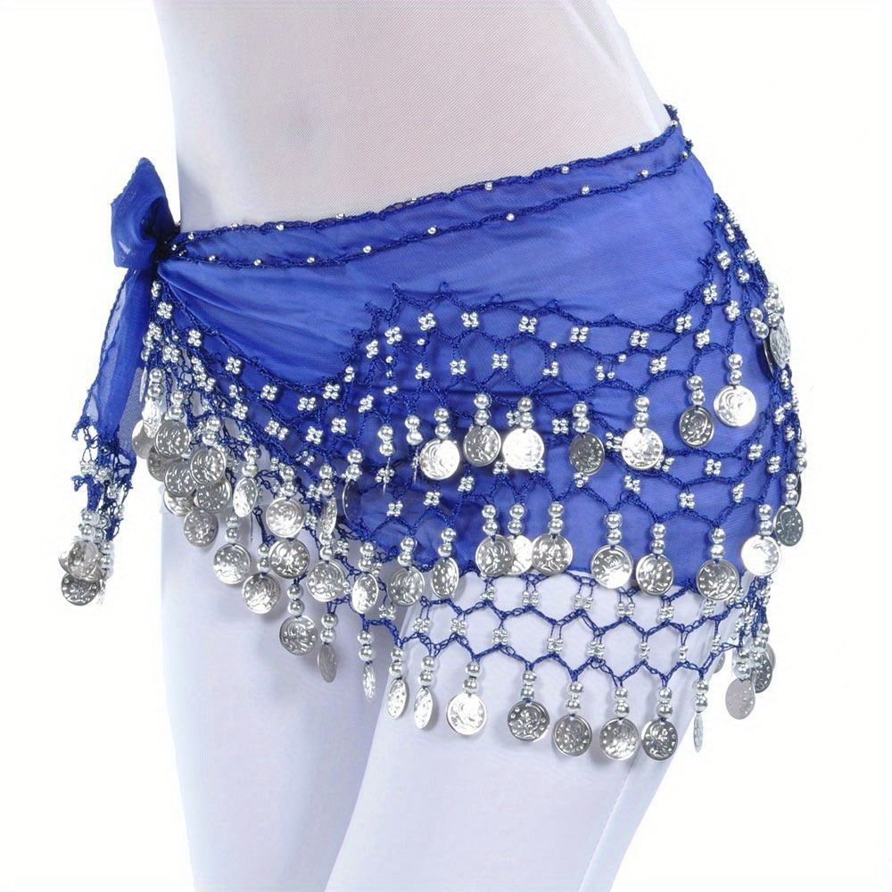 Sequin Tassel Belly Dance Hip Scarf for Women