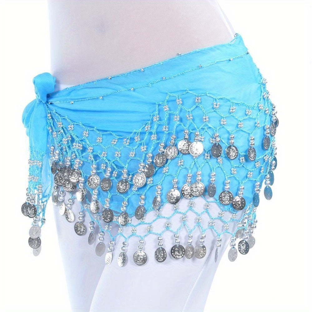 Sequin Tassel Belly Dance Hip Scarf for Women