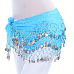 Sequin Tassel Belly Dance Hip Scarf for Women