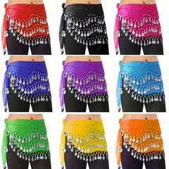 Sequin Tassel Belly Dance Hip Scarf for Women