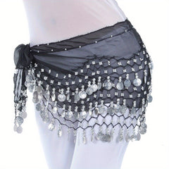 Sequin Tassel Belly Dance Hip Scarf for Women