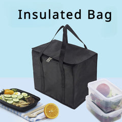 2pcs 18 7L 35L Insulated Reusable Grocery Bags Heavy Duty Zipper Food Bag