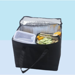 2pcs 18 7L 35L Insulated Reusable Grocery Bags Heavy Duty Zipper Food Bag