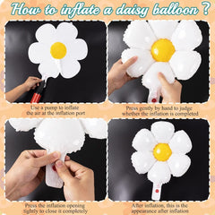 14pcs Daisy Balloons for Party Decorations