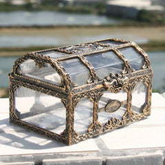 Vintage Golden Plastic Treasure Box Bracelet ArtCraft Collection