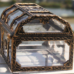 Vintage Golden Plastic Treasure Box Bracelet ArtCraft Collection