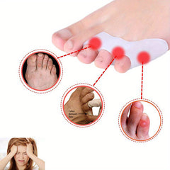 8 Pinky Toe Separators Tailors Bunion Pads Gel Protectors Sleeve