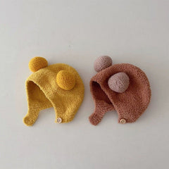Autumn Winter Ear Protection Baby Hat Coldproof Soft Hat
