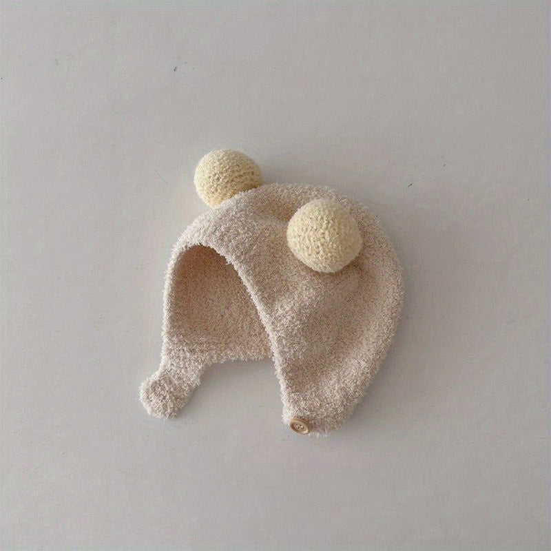 Autumn Winter Ear Protection Baby Hat Coldproof Soft Hat