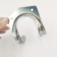 10pcs Dual Hook Wall Mounted Tool Holder With Screws