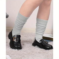 Men's Solid Crew Socks 3 Pairs Quick Dry Breathable Moisture Wicking