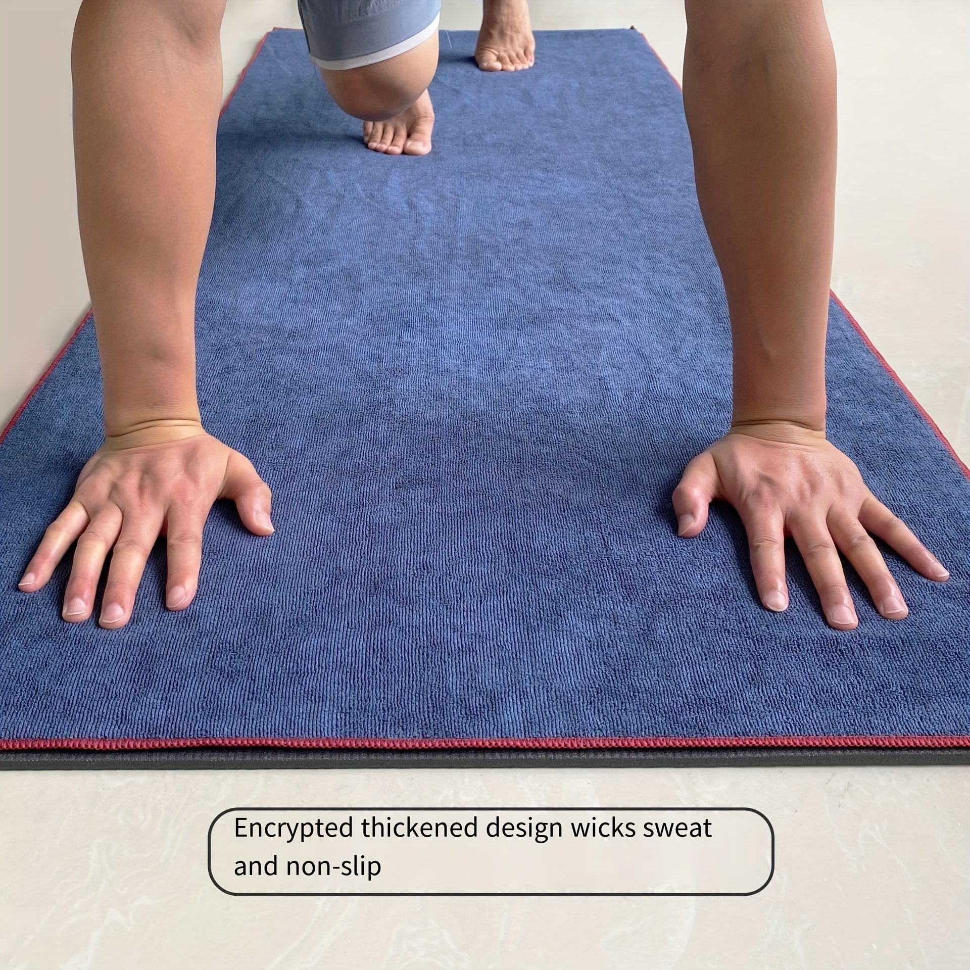 Soft Non-slip Yoga Mat Towel Stay Dry Comfortable Fitness Mat Towel