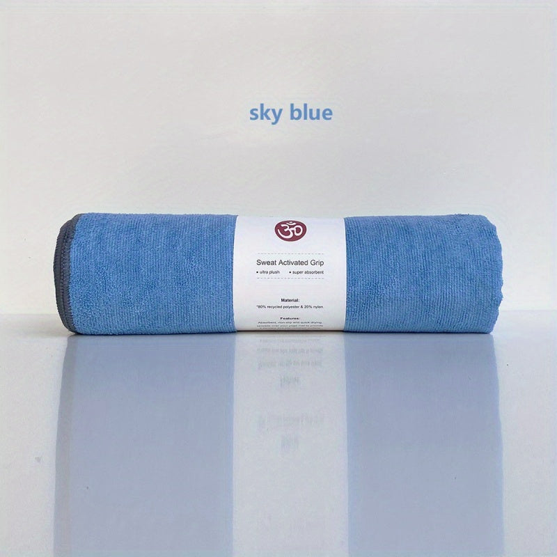 Soft Non-slip Yoga Mat Towel Stay Dry Comfortable Fitness Mat Towel