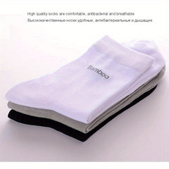 10 Pairs Men's Bamboo Crew Socks Breathable Comfy Casual Socks All Seasons