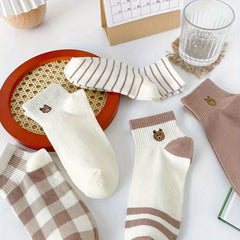 5 Pairs Soft Sports Ankle Socks for Men and Women