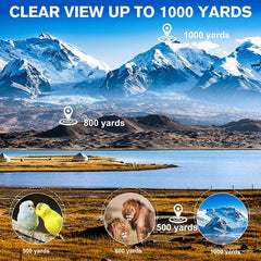 80x100 Monocular Telescope IPX4 Waterproof for Outdoor Camping