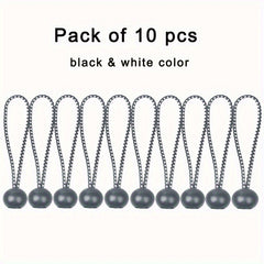 10pcs Ball Bungee Cords Canopy Tarp Tie Down Bungee Balls