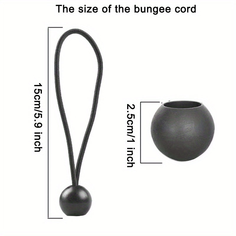 10pcs Ball Bungee Cords Canopy Tarp Tie Down Bungee Balls