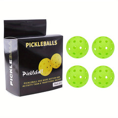 4pcs 40 Holes 74mm Pickleball PE High Elastic Ball For Training