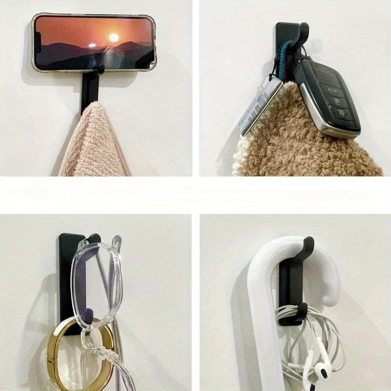 3pcs Adhesive Stainless Steel Hook Wall Mounted Towel Coat Hook