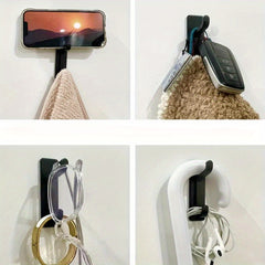 3pcs Adhesive Stainless Steel Hook Wall Mounted Towel Coat Hook