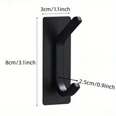 3pcs Adhesive Stainless Steel Hook Wall Mounted Towel Coat Hook