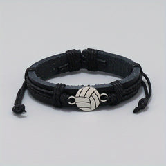 Handwoven Volleyball Bracelet - Punk Women's Jewelry Gift