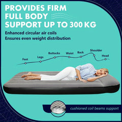 Inflatable Camping Air Bed with Pillow for Family Travel