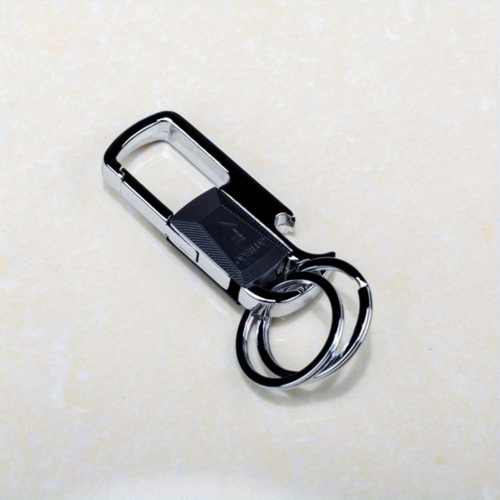 Metal Keychain Keyring Waist Hanging Car Key Chain Pendant Bottle Opener