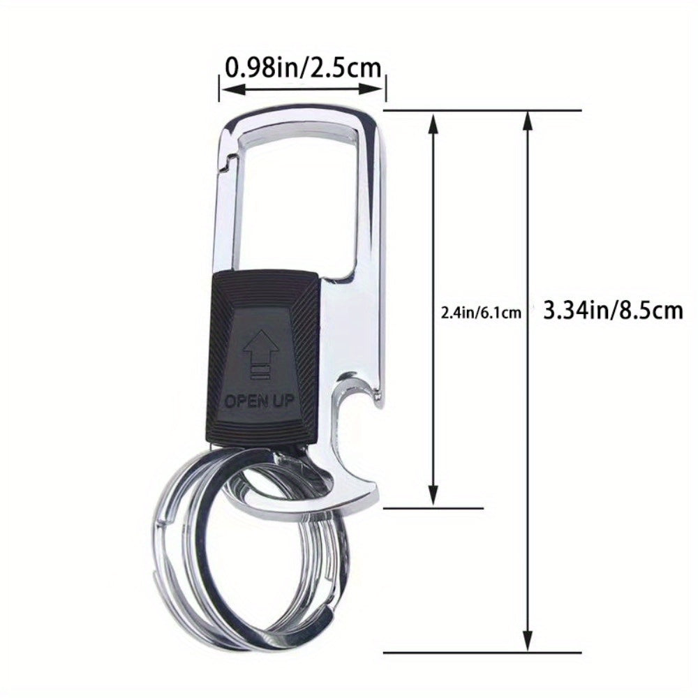 Metal Keychain Keyring Waist Hanging Car Key Chain Pendant Bottle Opener