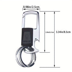 Metal Keychain Keyring Waist Hanging Car Key Chain Pendant Bottle Opener