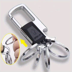 Metal Keychain Keyring Waist Hanging Car Key Chain Pendant Bottle Opener
