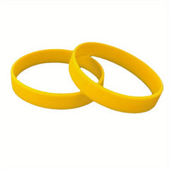 2 Pcs Silicone Wristband Stretchy Rubber Bracelet Party Fans Souvenirs