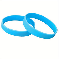 2 Pcs Silicone Wristband Stretchy Rubber Bracelet Party Fans Souvenirs