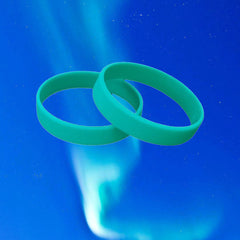 2 Pcs Silicone Bracelet Minimalist Sporty Stylish Rubber Wristband