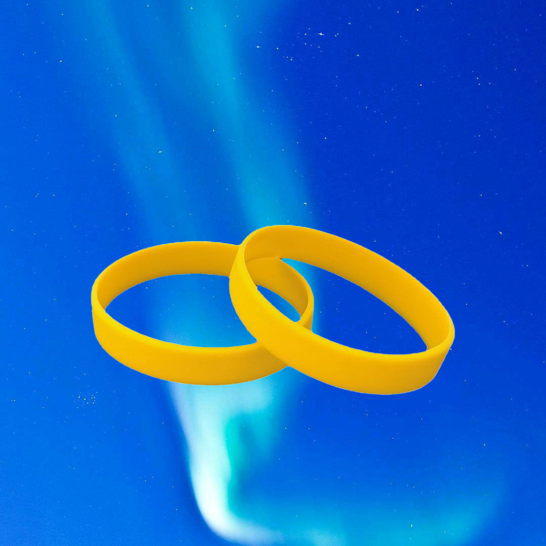 2 Pcs Silicone Bracelet Minimalist Sporty Stylish Rubber Wristband