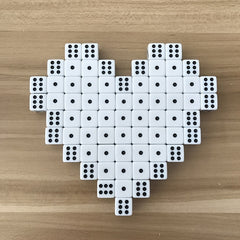 6pcs 14mm Square Corner Dice Set For Table Game