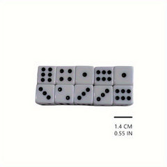 6pcs 14mm Square Corner Dice Set For Table Game