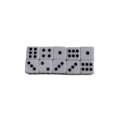 6pcs 14mm Square Corner Dice Set For Table Game