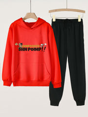 Girls Hoodie & Sweatpants 2pcs Set for Spring/Autumn