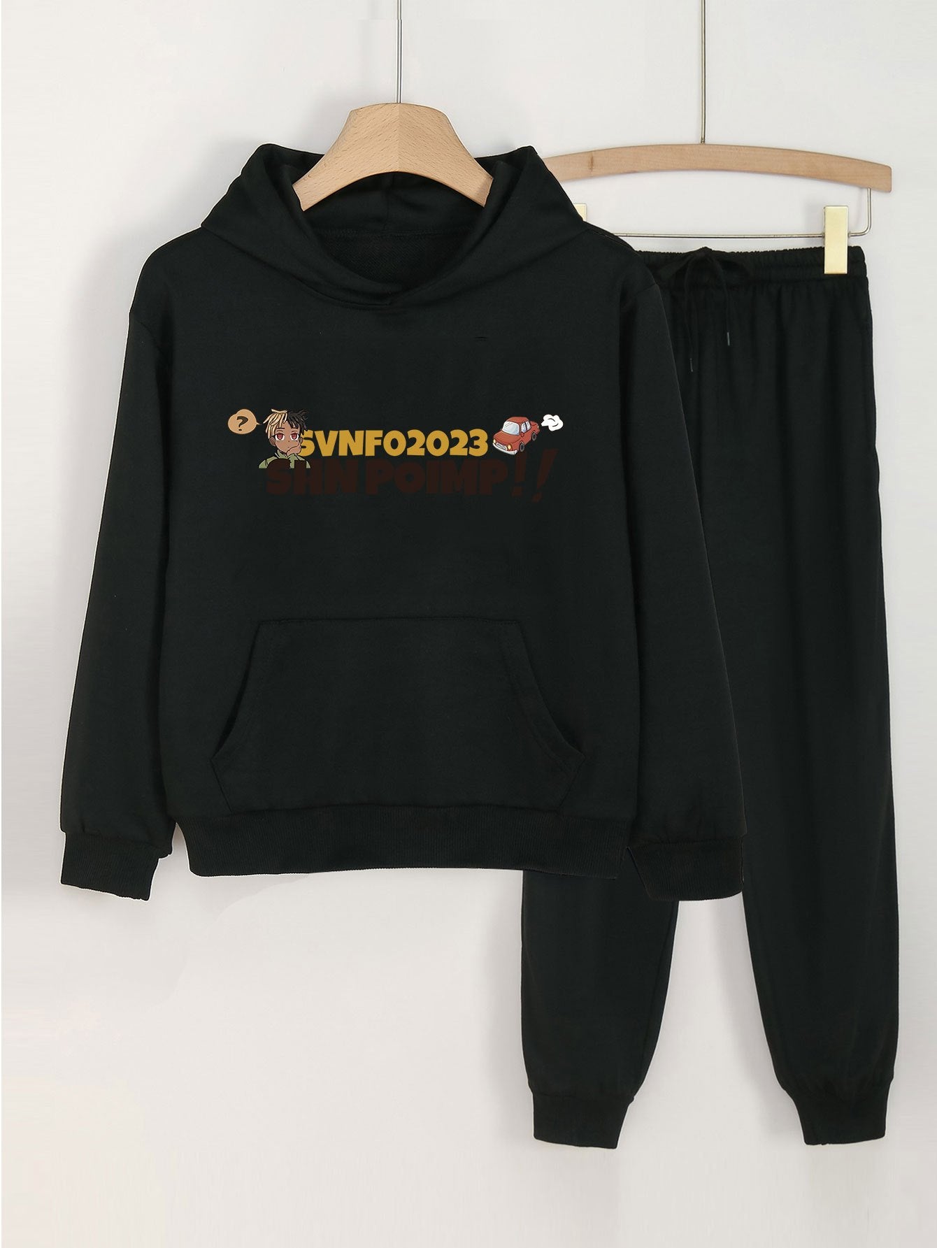 Girls Hoodie & Sweatpants 2pcs Set for Spring/Autumn