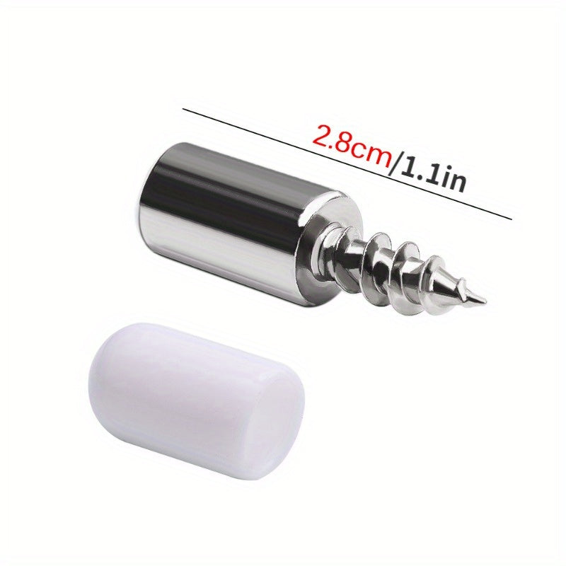 Self Tapping Screw with Rubber Sleeve for Wardrobe Cabinet Glass Support