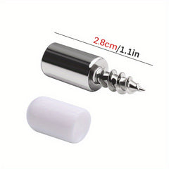 Self Tapping Screw with Rubber Sleeve for Wardrobe Cabinet Glass Support
