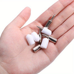 Self Tapping Screw with Rubber Sleeve for Wardrobe Cabinet Glass Support
